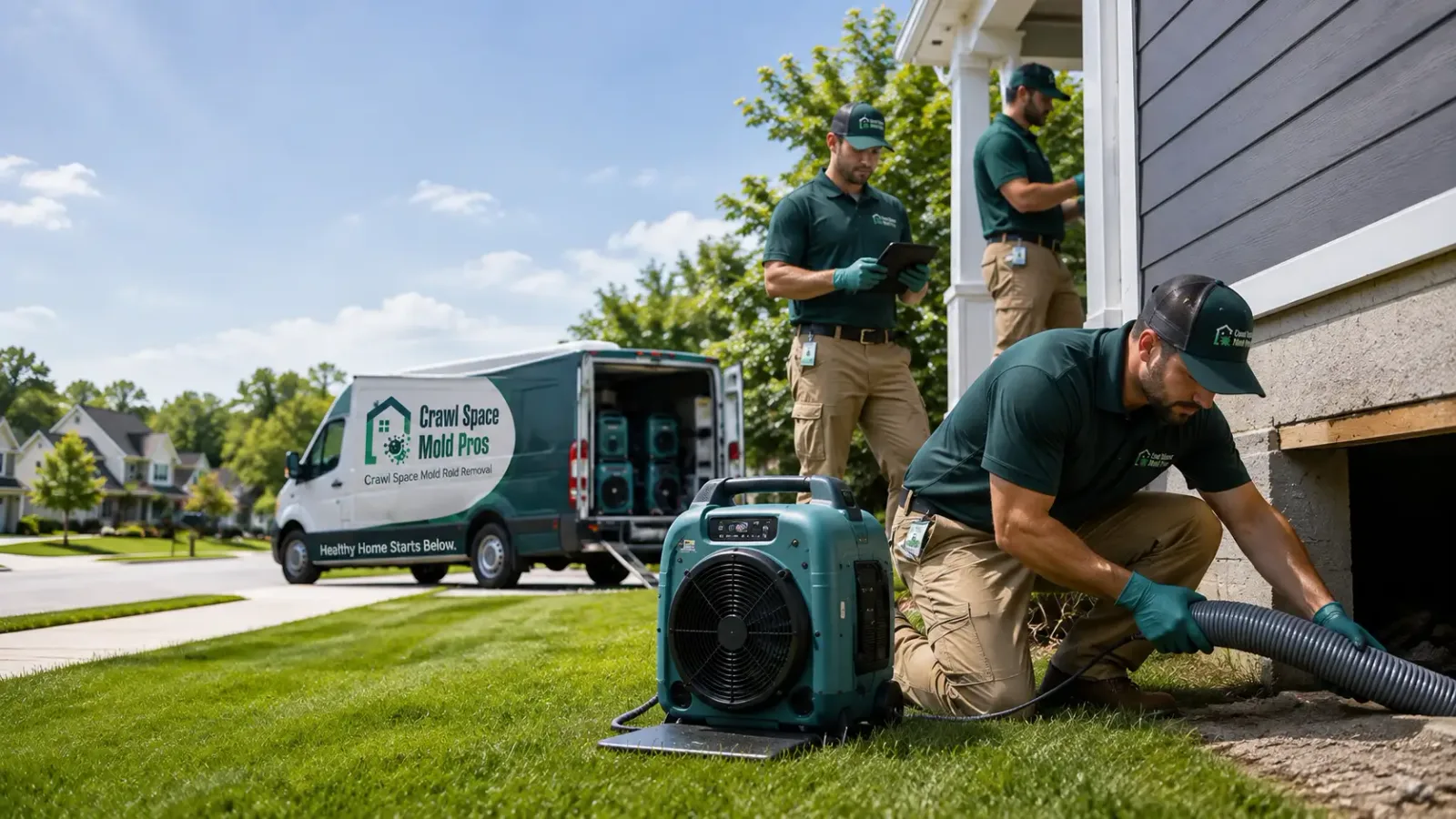 Crawl Space Mold Removal in Oak Ridge, LA